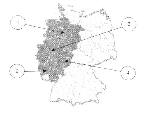 Abbildung aus dem amtlichen Fragenkatalog zu Frage 8, mit den nummerierten Antwortmöglichkeiten
