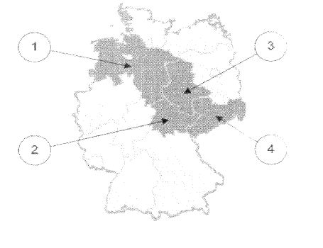 Abbildung aus dem amtlichen Fragenkatalog zu Frage 8, mit den nummerierten Antwortmöglichkeiten