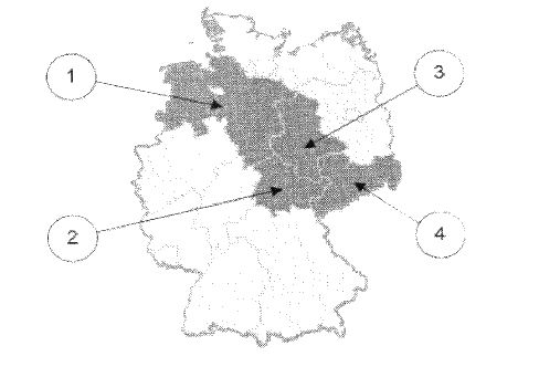 Abbildung aus dem amtlichen Fragenkatalog zu Frage 8, mit den nummerierten Antwortmöglichkeiten