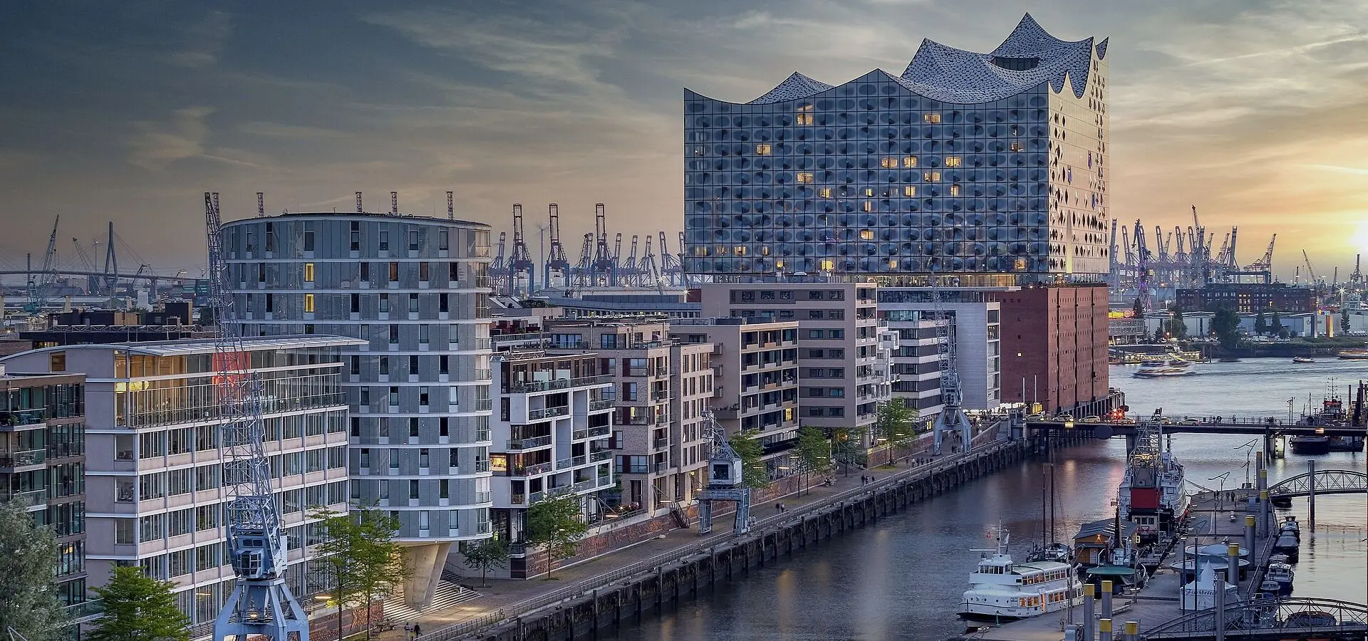 Die Elbphilharmonie in der Hamburger HafenCity