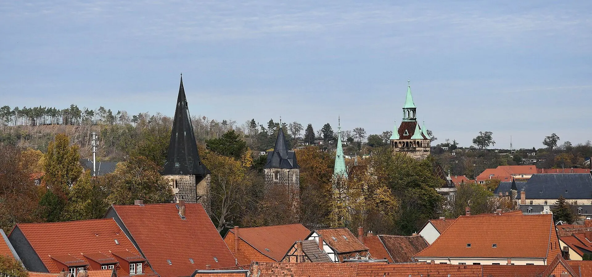Blick vom Schlossberg auf Quedlinburg